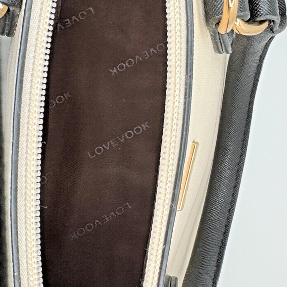 Lovevook Black Beige Satchel Handbag for Women Small Crossbody Bags Shoulder - Picture 9 of 15